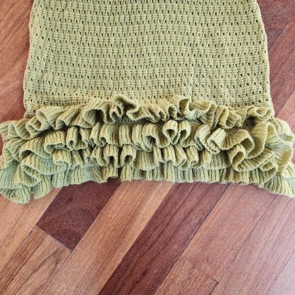 SHEIN Green Knitted Cha Cha Dress Size Medium - Picture 9 of 16